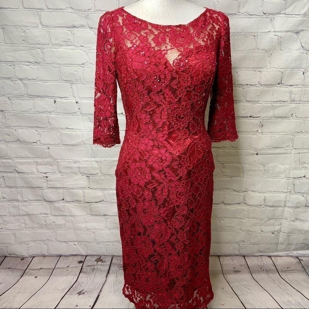 ALYCE Black Label Lace Dress 8 NWT